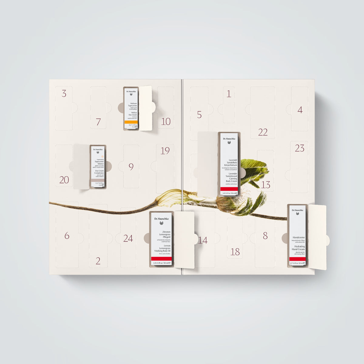 Dr. Hauschka Advent Calendar 2026 skincare products and full size gifts