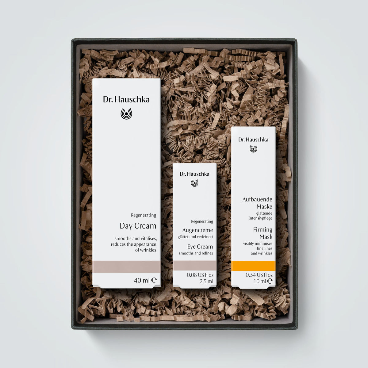 Dr. Hauschka Bloom Gift Set with Regenerating Day Cream Eye Cream and Firming Mask