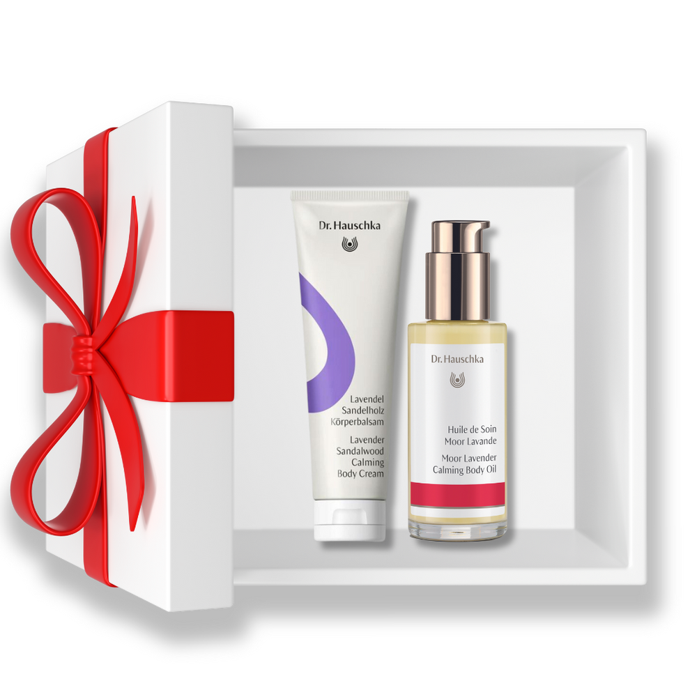 Dr. Hauschka Calming Therapy Gift Set // Soft and Supple Skin, Hydrating Body Oil, Non-Greasy Body Oil, Stretch mark cream, Pregnancy safe bodycare, Balancing Body Care, Best Singapore Body Care, Organic Body Butter, Hydrating Body Cream