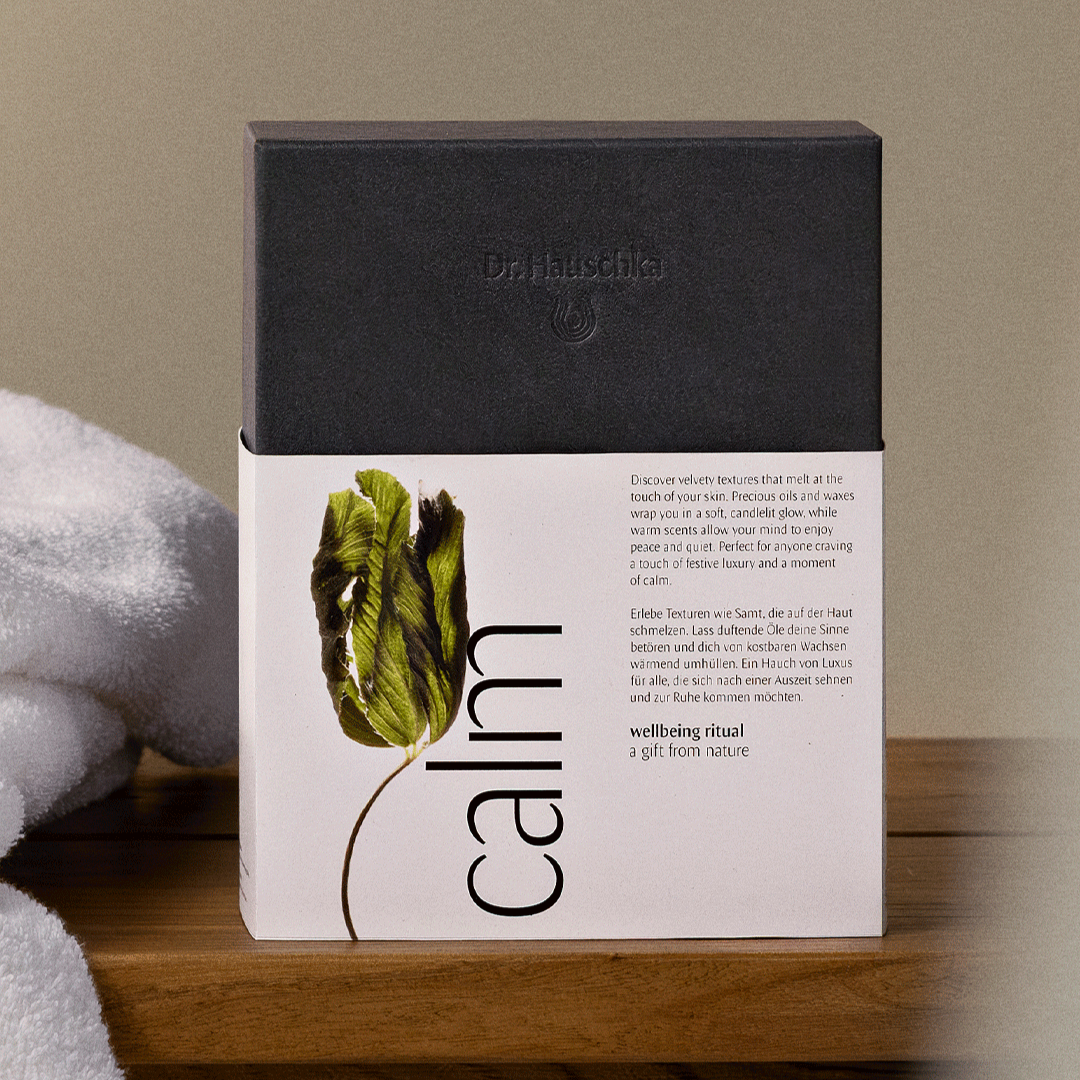 Dr. Hauschka Calm Gift Set – Natural Skincare Gift Set for Lips, Hands & Body