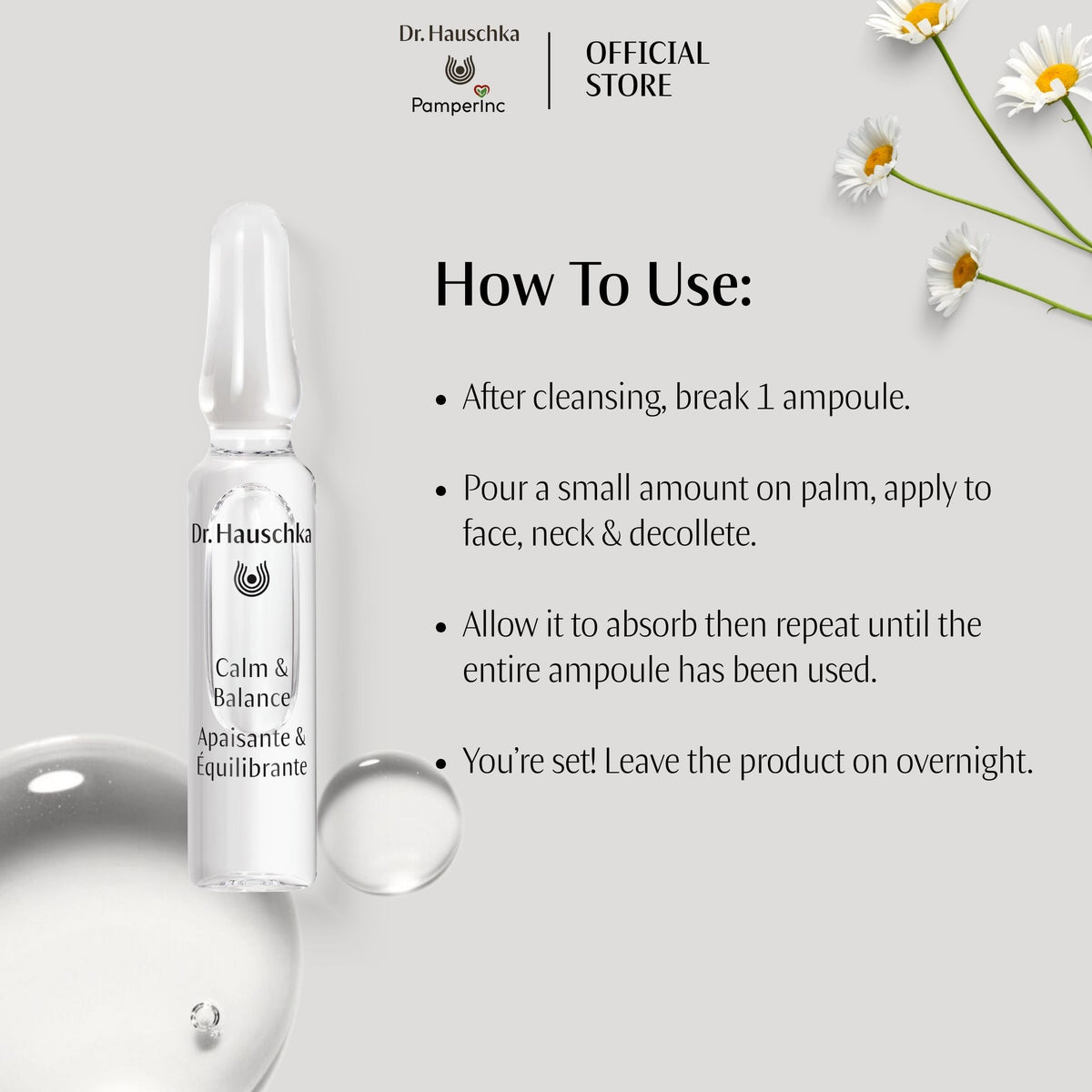 Dr. Hauschka ampoule treatment for sensitive skin

